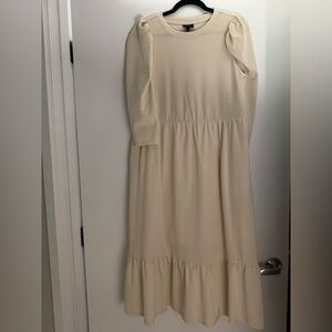 Who What Wear Maxi Dress w Puff Sleeve Detail